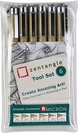 ZENTANGLE KIT SÆT 6 STK. PENNE
