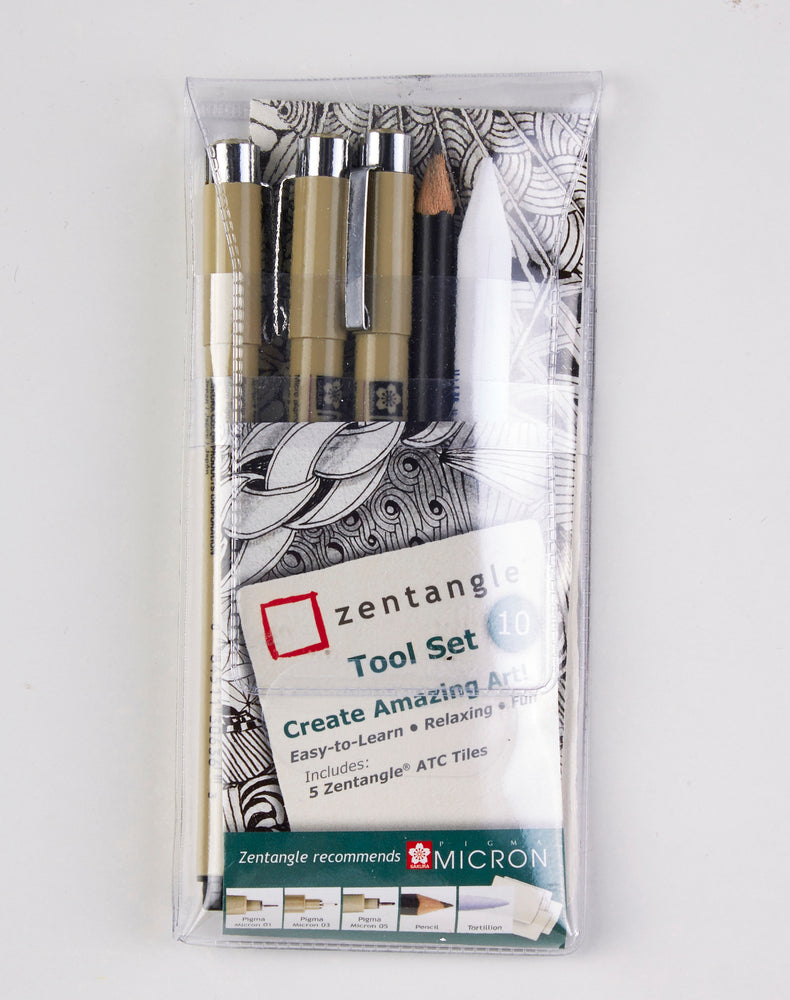 ZENTANGLE KIT SÆT 10 DELE