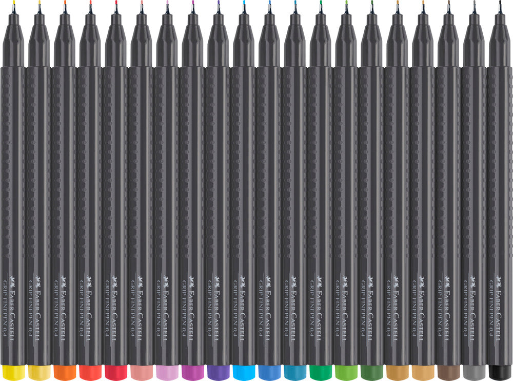 Fineliner Faber-Castell grip 20 stk.