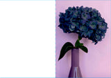 Kort 4/4 m/konvolutter tulipaner/blomster årstiden