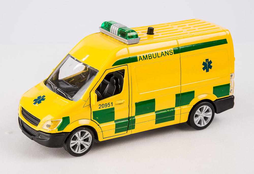 Ambulancevan med lys og lyd