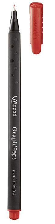 FINELINER MAPED GRAPH'PEPS RØD 0,4MM