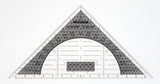 Geometritrekant precision antiskrid lille b/sølv