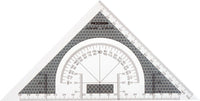 Geometritrekant precision antiskrid stor b/sølv