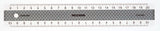 Lineal precision 20cm antiskrid b/sølv