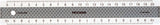 Lineal precision 20cm antiskrid b/sølv