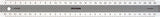 Lineal precision 30cm antiskrid b/sølv