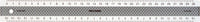 Lineal precision 30cm antiskrid b/sølv