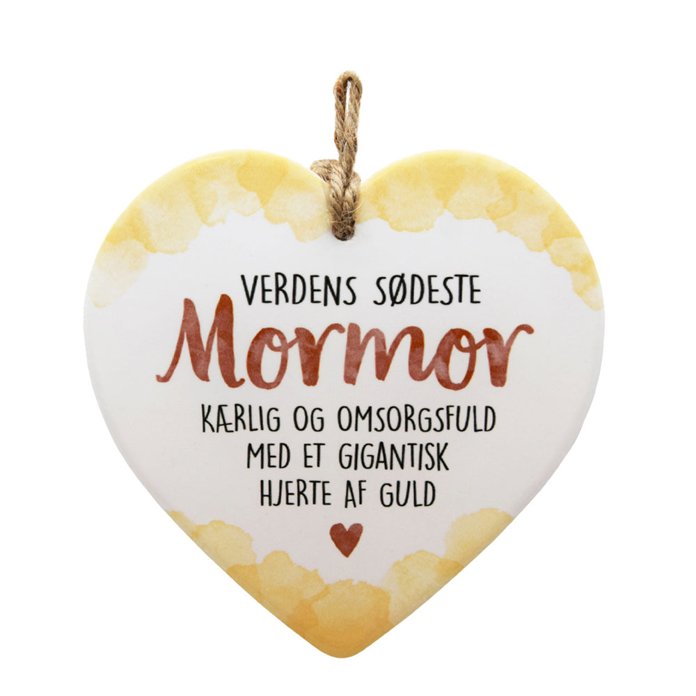 KERAMIKHJERTE MORMOR