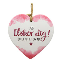 KERAMIKHJERTE ELSKER DIG