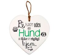 KERAMIKHJERTE HUND
