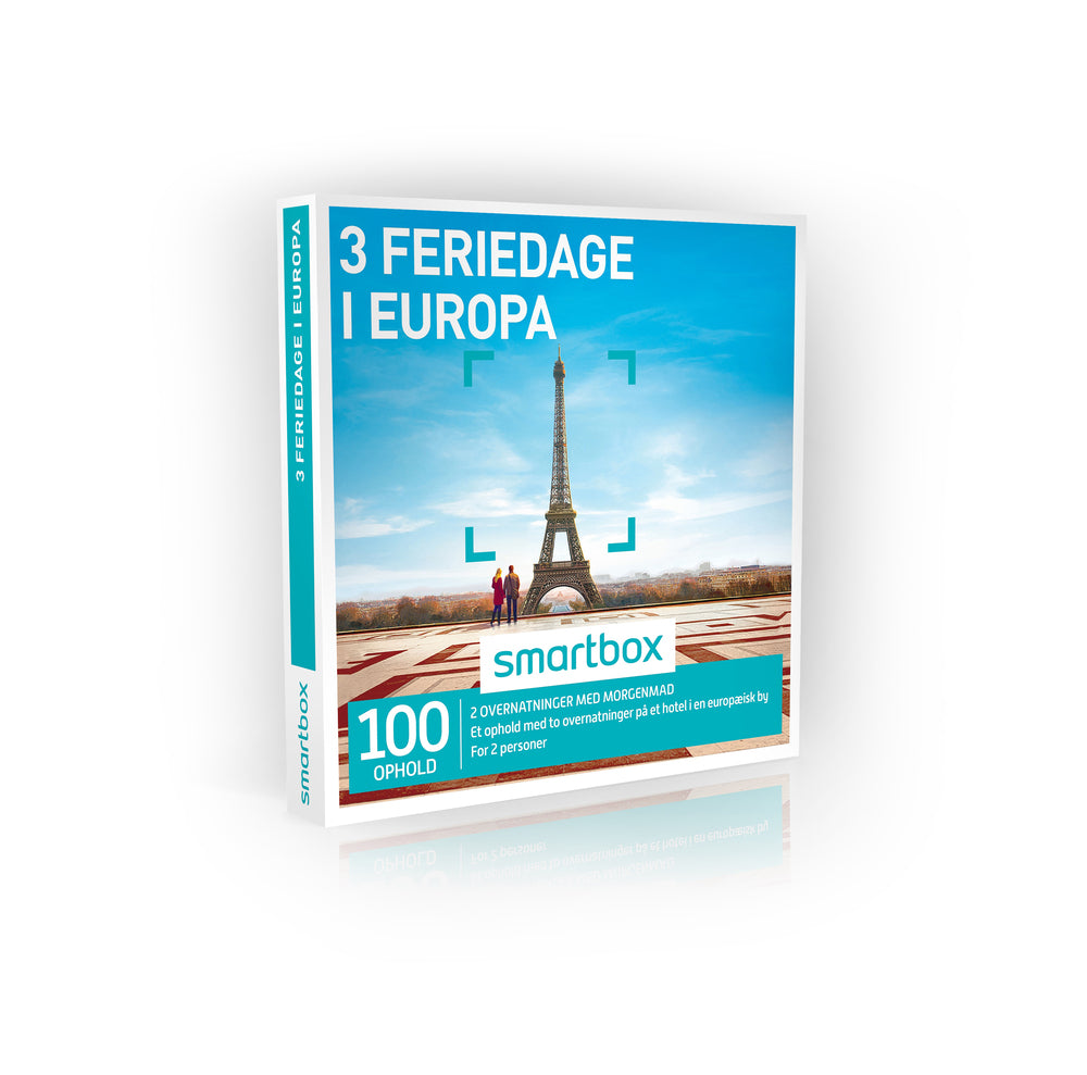 SMARTBOX 3 FERIEDAGE I EUROPA