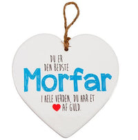 KERAMIKHJERTE MORFAR