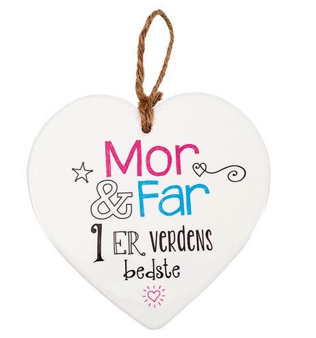 KERAMIKHJERTE MOR & FAR