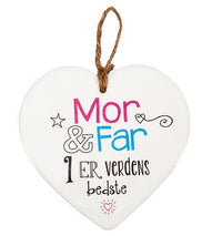 KERAMIKHJERTE MOR & FAR