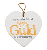 KERAMIKHJERTE HJERTE AF GULD