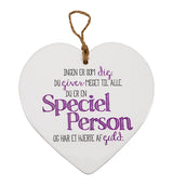 KERAMIKHJERTE SPECIEL PERSON
