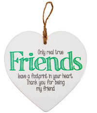 KERAMIKHJERTE TRUE FRIENDS