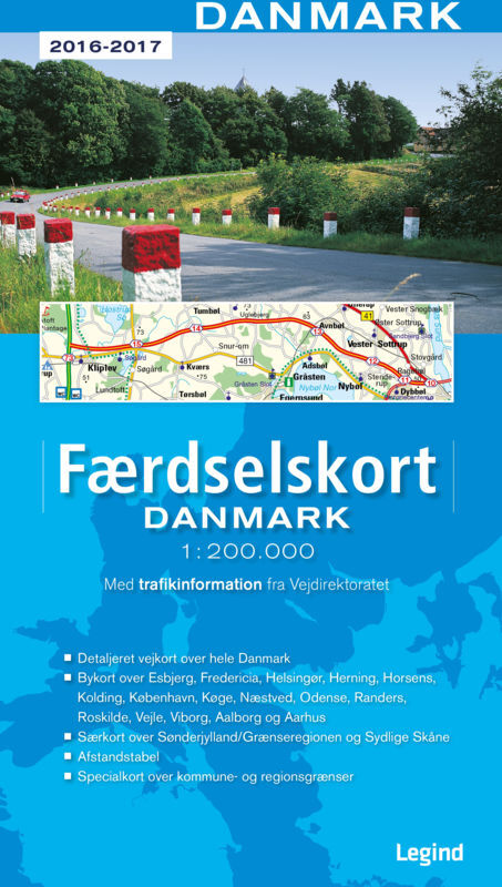 Færdselskort Danmark 2016-2017