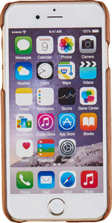 COVER IPHONE 6 BACKCASE MØRK BRUN LÆDER