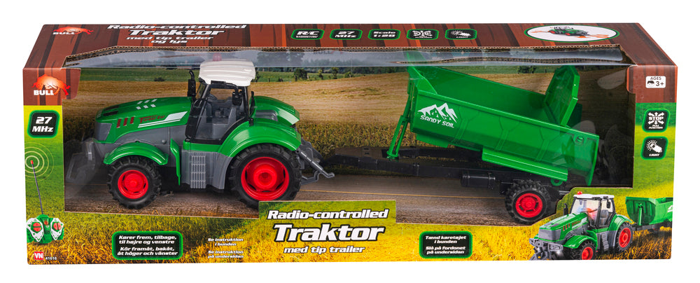 RC TRAKTOR MED ANHÆNGER