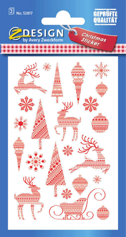 STICKERS JULEMOTIVER MØNSTRET