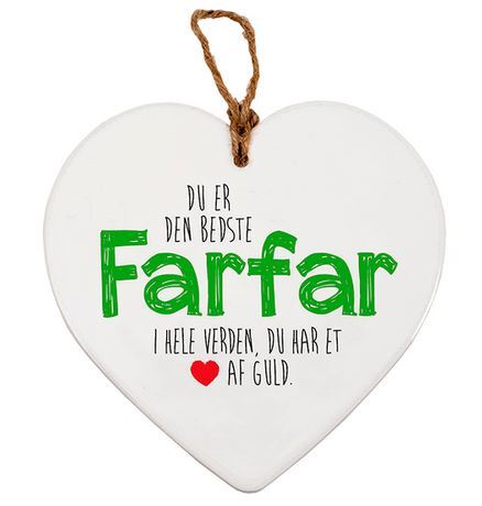 KERAMIKHJERTE FARFAR