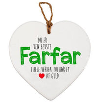 KERAMIKHJERTE FARFAR