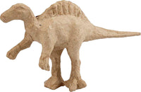 PAPMACHÉDYR DINOSAUR, H: 10 CM, L: 20 CM, 1 STK.