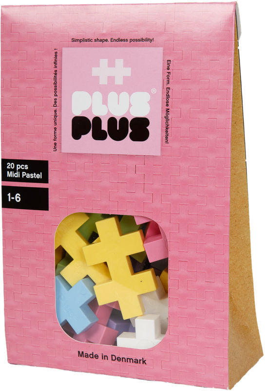 PLUS PLUS MIDI PASTEL 20 PCS.