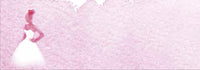 Bordkort konf pink pige i hvid kjole