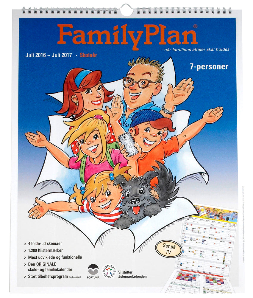 FAMILIEKALENDER FAMILYPLAN 7-PERS. 16/17