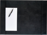 SKRIVEUNDERLAG SORT LÆDERLOOK 45X61 CM