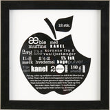 RAMME SORT M/OPSKRIFT ASS. 15 X 15 CM