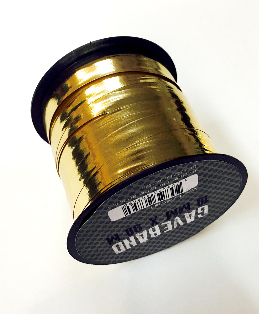 GAVEBÅND GULD METALLIC 10 MM X 90M