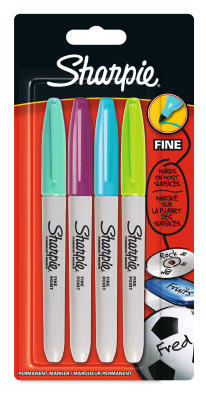 TUSSER SHARPIE FINE FUN FARVER 4 STK.