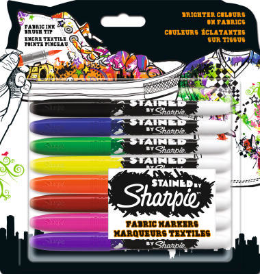 TUSSER TEKSTIL SHARPIE STAINED 8 STK.