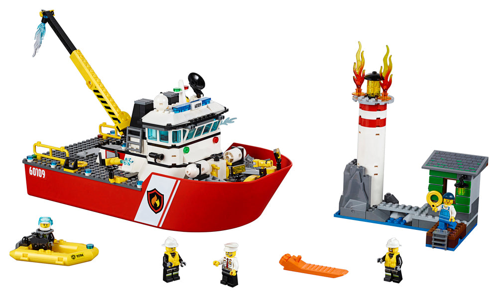 60109 LEGO City Brandvæsnets båd