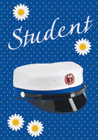Kort 4/4 student - blå