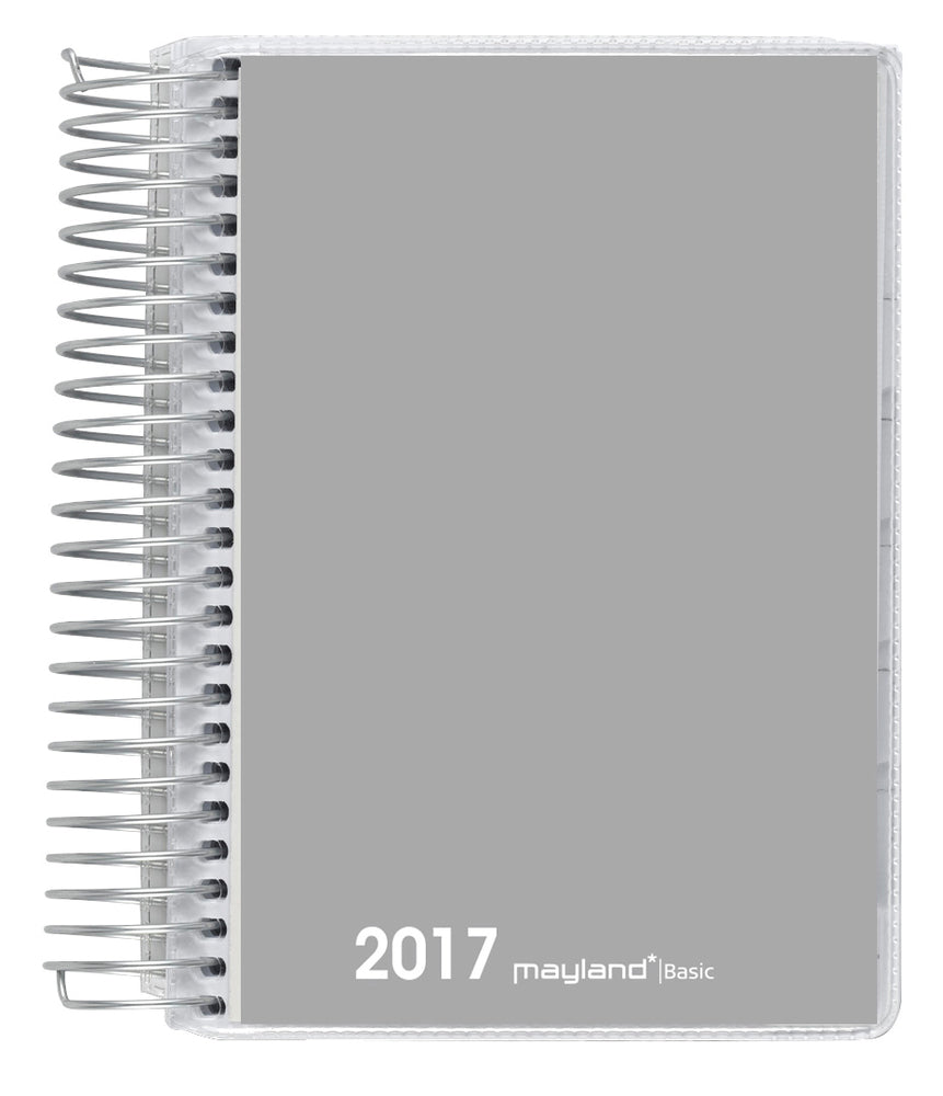 BASIC SPIRALKALENDER 1 DAG ENFARVET  2017 MAYLAND