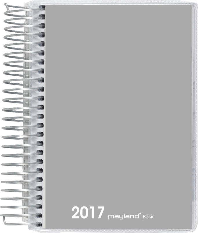BASIC SPIRALKALENDER 1 DAG ENFARVET  2017 MAYLAND