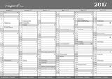 BASIC A3 KONTORKALENDER  2017 MAYLAND