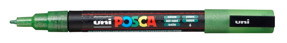 Paintmarker Uni Posca Pc-3Ml Glitter Grøn