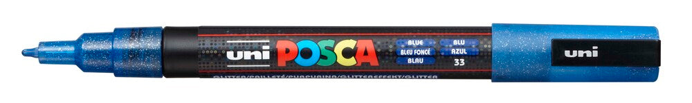Paintmarker Uni Posca Pc-3Ml Glitter Blå