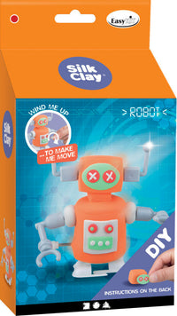 FUNNY FRIENDS, 1 SÆT, ROBOT, ORANGE