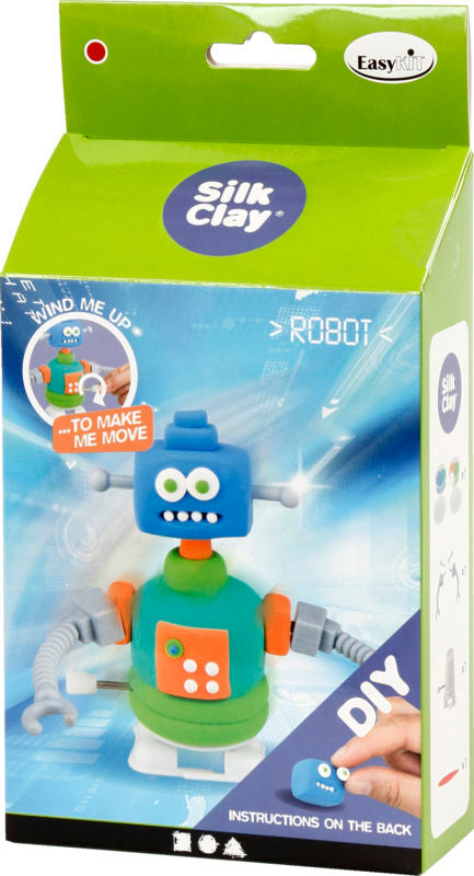 FUNNY FRIENDS, 1 SÆT, ROBOT, GRØN/BLÅ