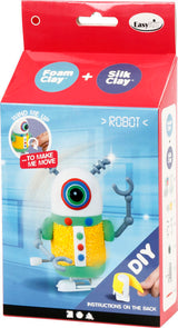 FUNNY FRIENDS, 1 SÆT, ROBOT, GUL