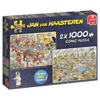 Puslespil jan van haasteren foodfrenzy 2x1000 brikker