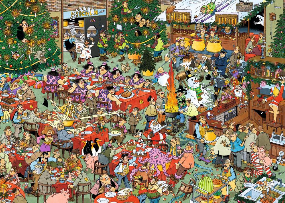 Puslespil jan van haasteren christmas 2x1000 brikker