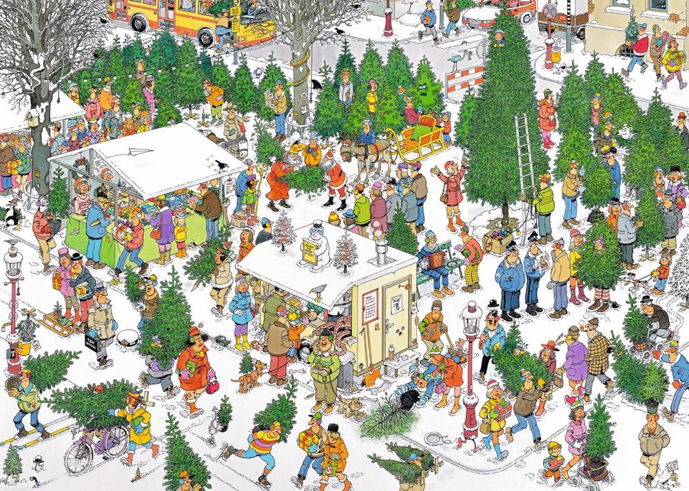 Puslespil jan van haasteren christmas 2x1000 brikker